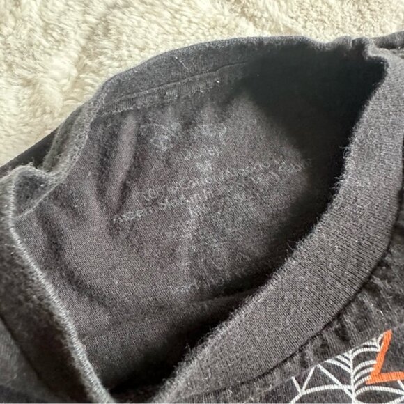 Disney | Black Spider Web Mickey Halloween Short Sleeve Tee Shirt | Size Medium - Picture 5 of 7